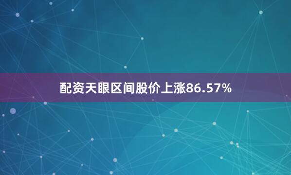 配资天眼区间股价上涨86.57%